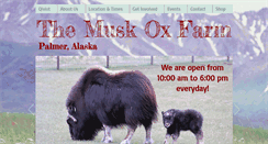 Desktop Screenshot of muskoxfarm.org